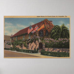 Poster St. Augustine, FL - Vue de St. Francis