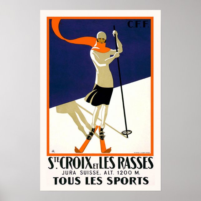 Poster St. Croix Switzerland Skiing (Devant)