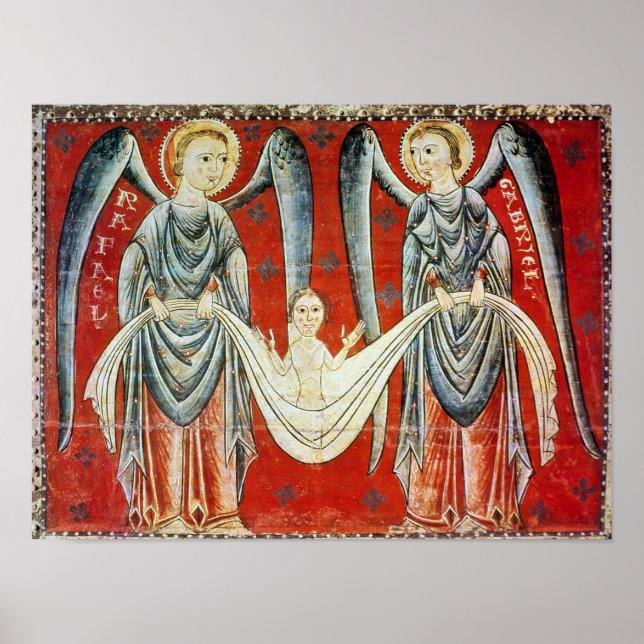 Poster St. Gabriel et St. Raphael, c.1200 (Devant)