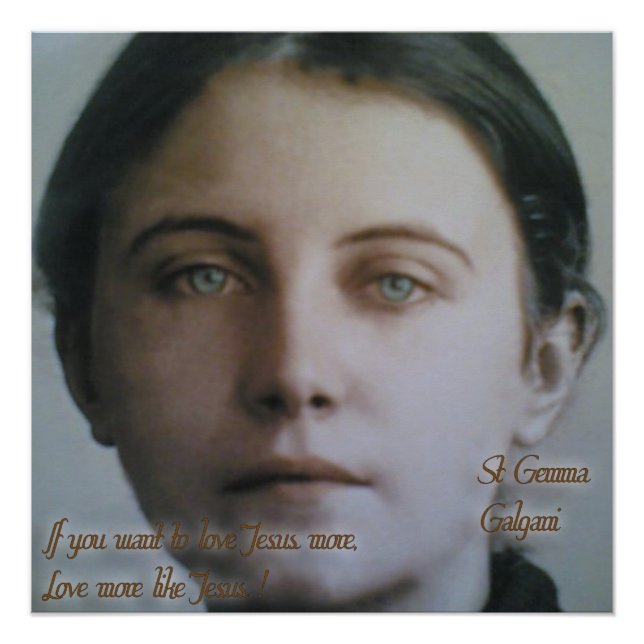 Poster St. Gemma Galgani, (Devant)