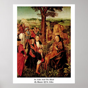 Poster St. Giles Et La Dernière Par Le Maître De St. Gile