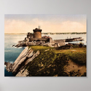 Poster St Jean de Luz, fort Socoa, clas de Pyrénées,