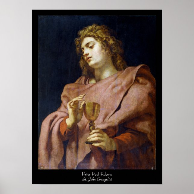 Poster St. John Evangelist Peter Paul Rubens (Devant)