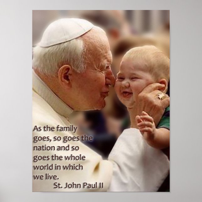 Poster St. John Paul II on The Family. (Devant)