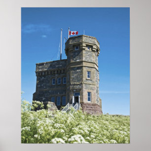 Poster St. John's, Terre-Neuve, Canada, tour Cabot,