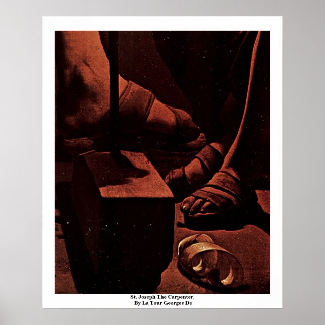 Poster St. Joseph Le Carpentier, Par La Tour Georges De (Devant)