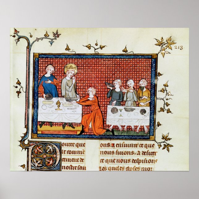 Poster St. Louis Feeding,'Life and Miracles St. (Devant)