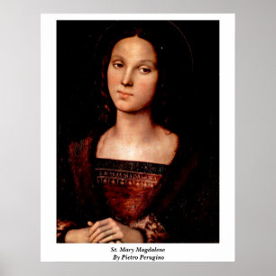 Poster St Mary Magdalene par Pietro Perugino