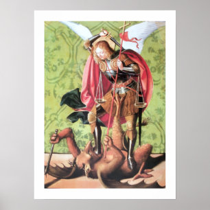 POSTER ST. MICHAEL, DRAGON ET JUSTICE