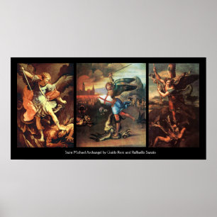 Poster St MICHAEL L'ARCHANGEL COLLECTION D'ART FIN