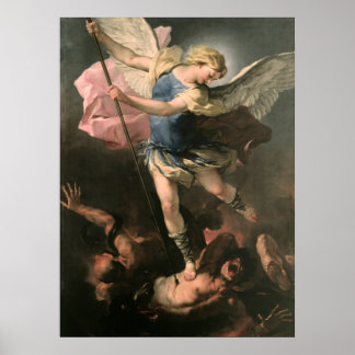 Poster St. Michael, Luca Giordano (Fa Presto)