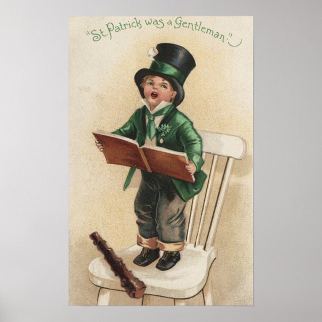 Poster St. Patrick était un Gentleman (Devant)