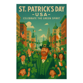 Poster St. Patrick’s Day celebration in the United States