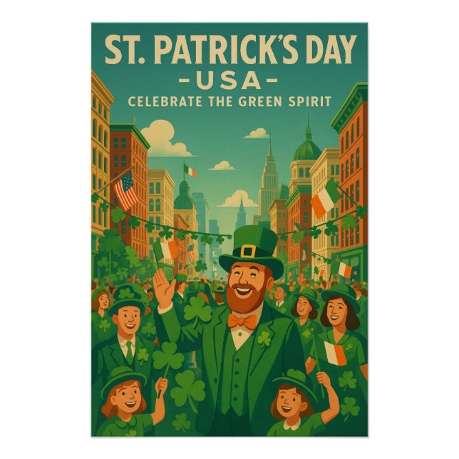 Poster St. Patrick’s Day celebration in the United States (Devant)