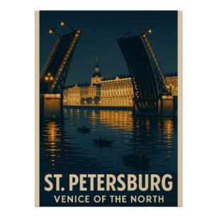 Poster ST. PETERSBURG - Venise du Nord