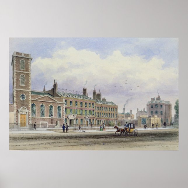 Poster St. Thomas's Church, Southwark, Londres (Devant)