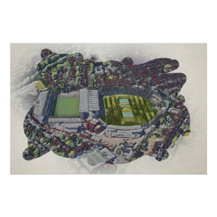 Poster Stade de cricket artistique Leeds, Yorkshire