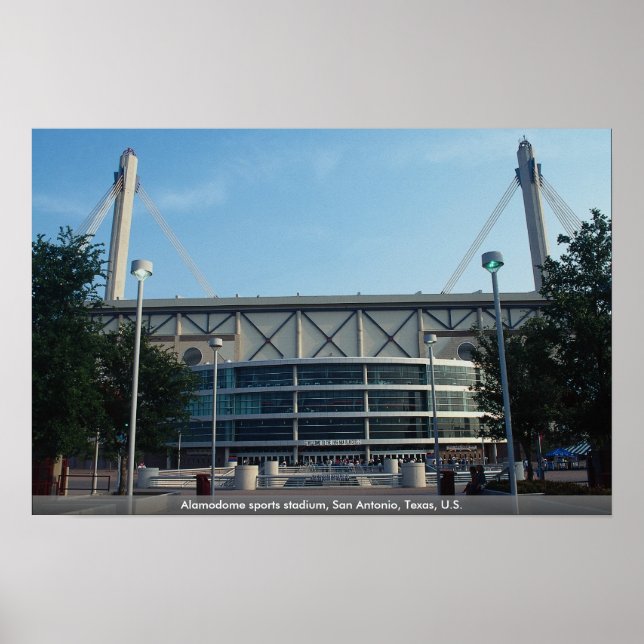 Poster Stade sportif Alamodome, San Antonio, Texas, États (Devant)