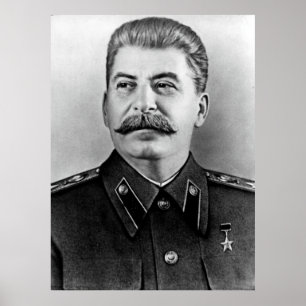 Poster Stalin photo portrait