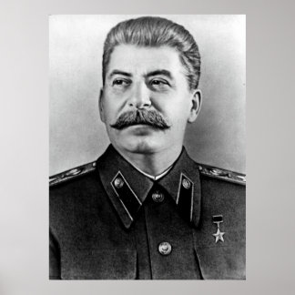 Poster Stalin photo portrait