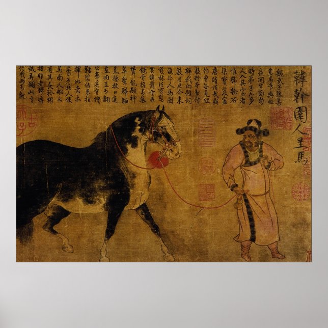 Poster Stallion avec Groom (Devant)