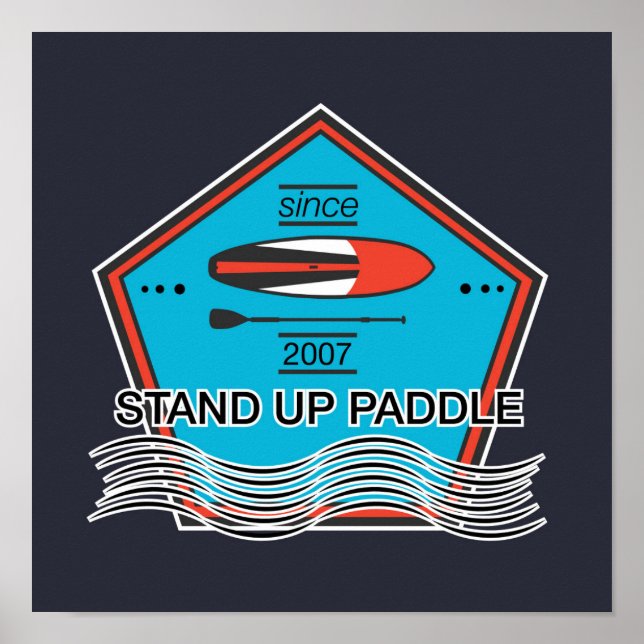 Poster Stand Up Paddle (Devant)