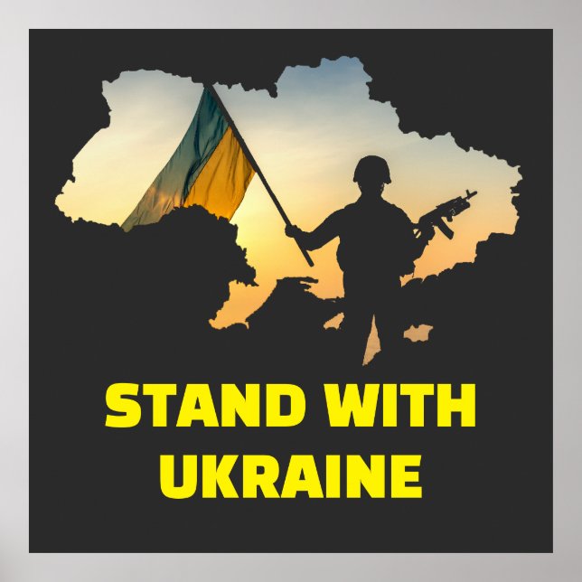 Poster Stand with Ukraine (Devant)