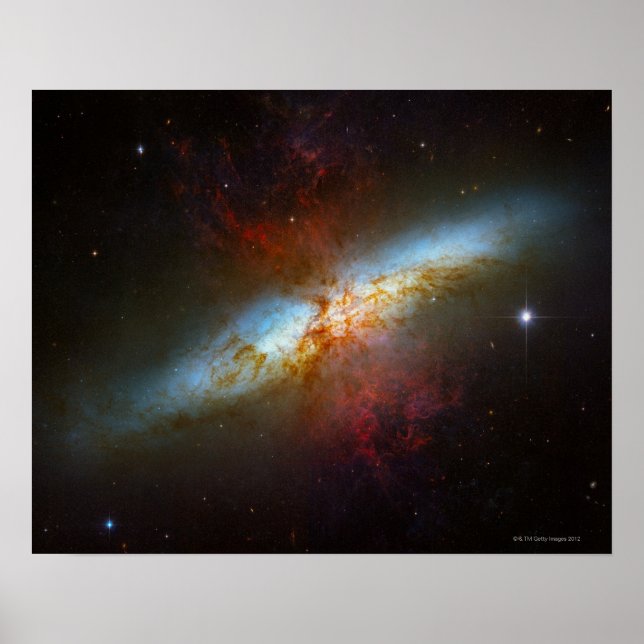 Poster Starburst Galaxy M82 (Devant)
