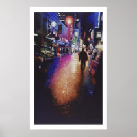 "Stardust" Peinture d'aquarelle de la scène de New