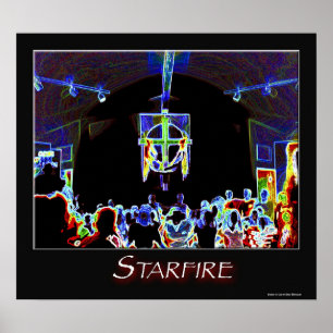 Poster Starfire sur l'affiche du feu