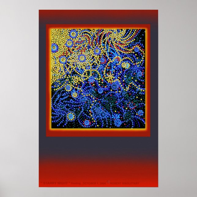 Poster " STARRY NIGHT " flottante__by : Robert Singletary (Devant)