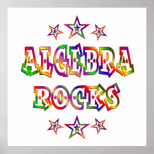 Poster Stars Algebra Rocks (Devant)