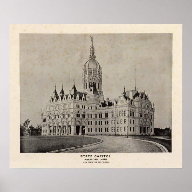 Poster State Capitol, Hartford (Devant)