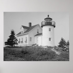 Poster Station phare de citrouille Island