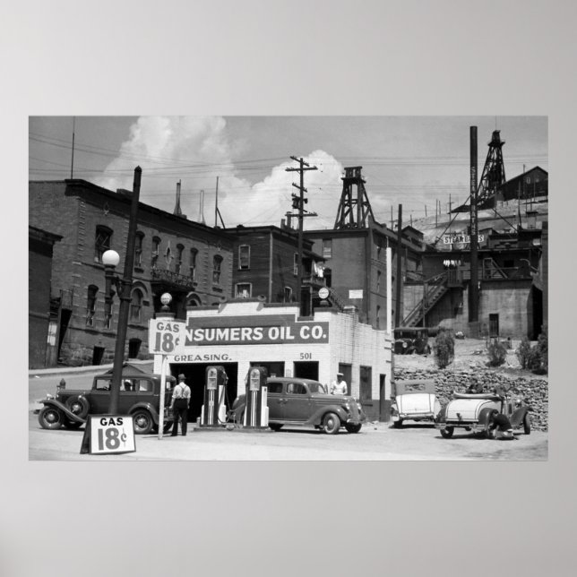 Poster Station-service, 1939 (Devant)