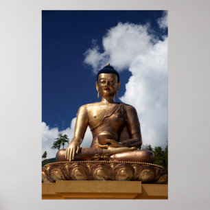 Poster Statue de Bouddha assis