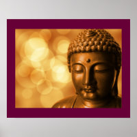 Statue de Bouddha de bronze avec Arrière - plan de