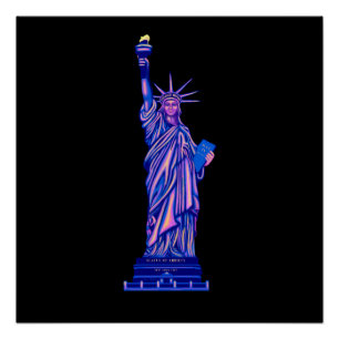 Poster Statue de la Liberté-New York City-Landmark