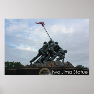 Poster Statue de l'affiche Iwo Jima