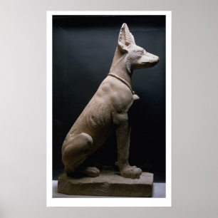 Poster Statue d'un chien, Mésopotamie, c.5000-1000 avant 