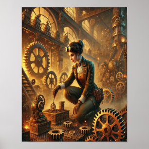 Poster Steampunk 10, The Gears & Grace Engineer
