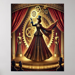 Poster Steampunk 17, L'Illusionniste Automaton