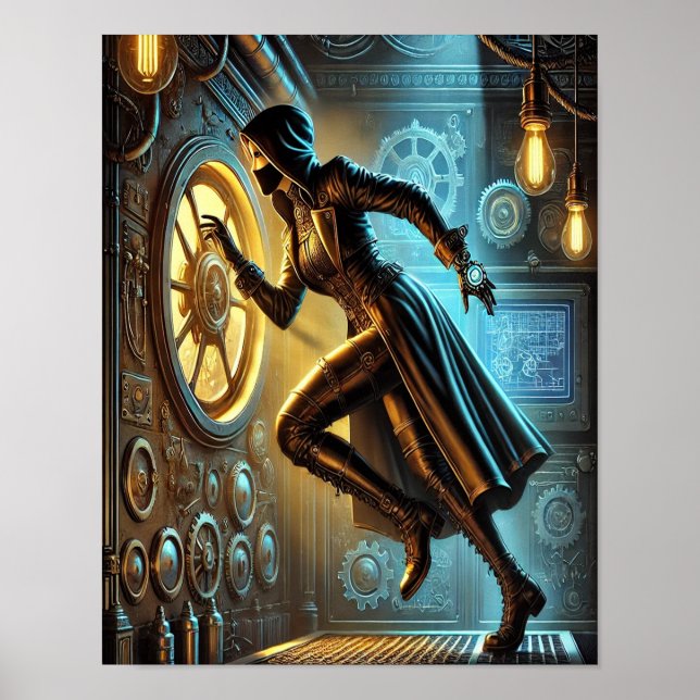 Poster Steampunk 21, L'espion Steam-Shadow (Devant)