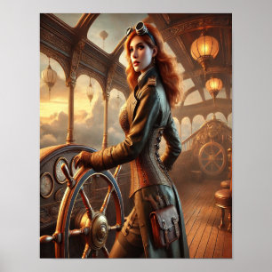 Poster Steampunk 35, La fille du capitaine Sky