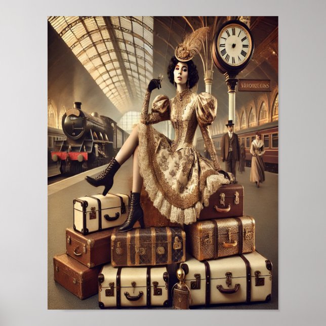 Poster Steampunk 41, Le Panier de bagage Heiress (Devant)