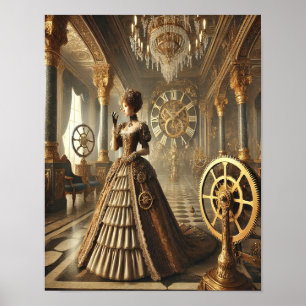 Poster Steampunk 49 La Duchesse Horloge