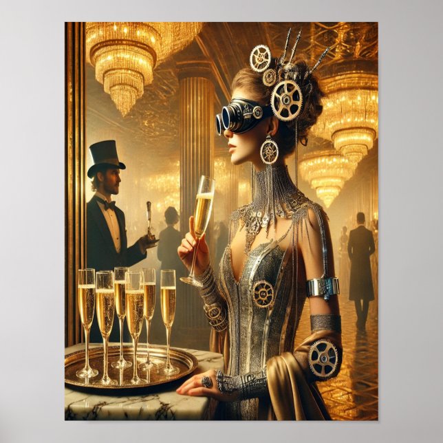 Poster Steampunk 52 The Cyber-Socialite (Devant)