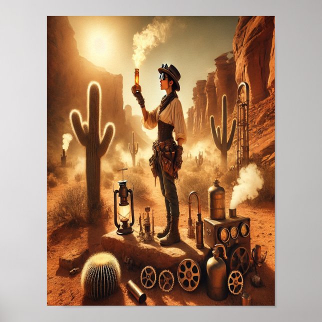 Poster Steampunk 60 L'Alchimiste du désert (Devant)