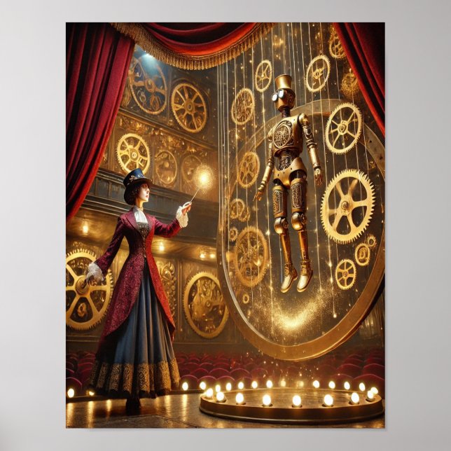 Poster Steampunk 72 L'Illusionniste Automaton (Devant)