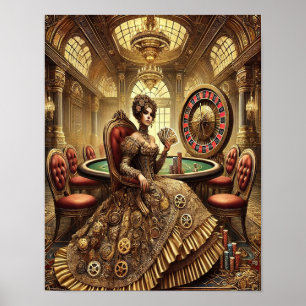 Poster Steampunk 8, La Reine du Grand Casino
